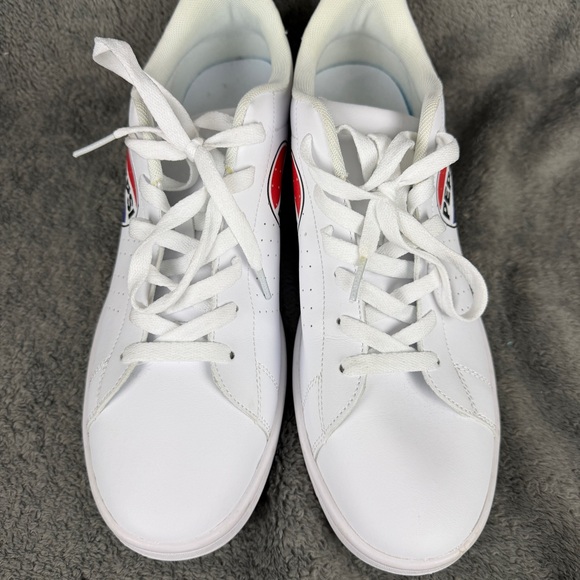 PEPSI Shoes Men’s 12 White Sneakers Lace Up Casual Athletic Retro Tennis Logo - Picture 3 of 12